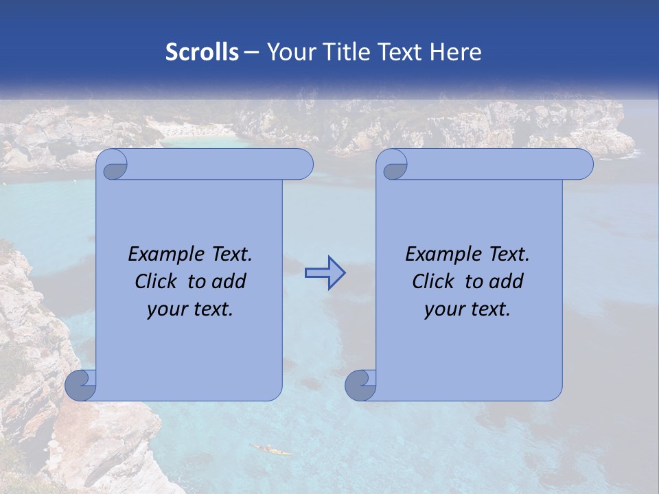 An Island In The Ocean PowerPoint Template