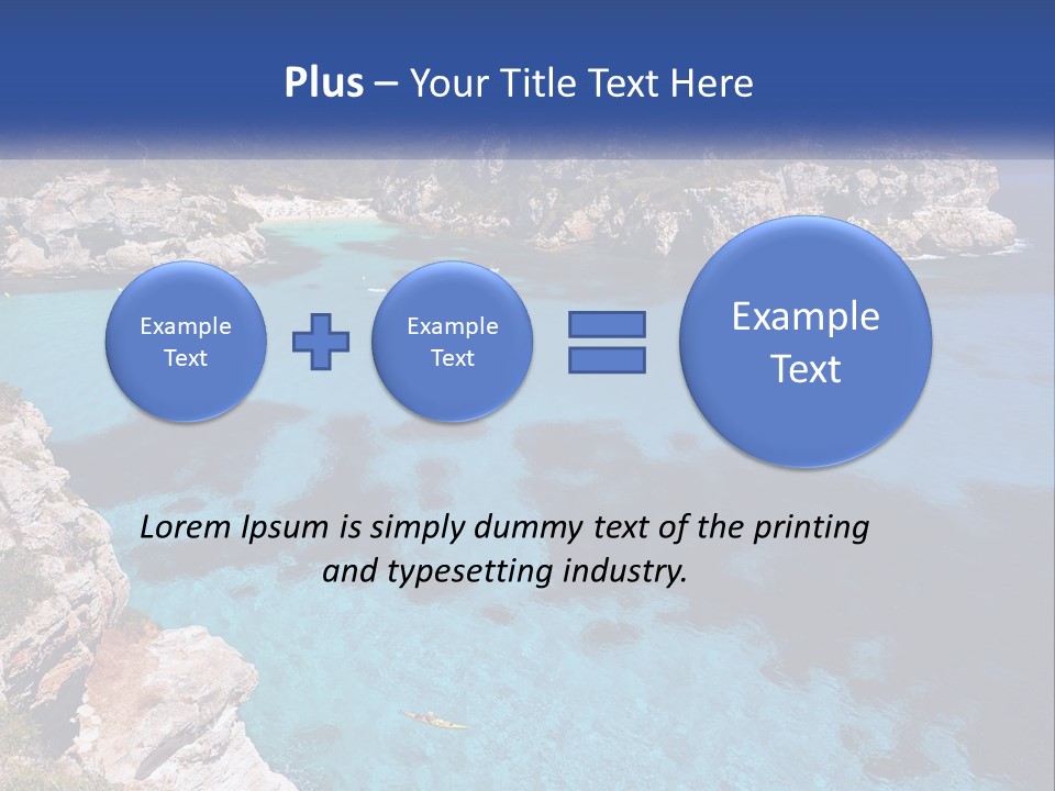 An Island In The Ocean PowerPoint Template