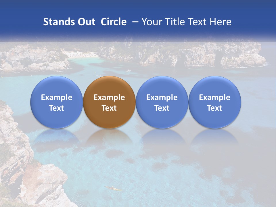 An Island In The Ocean PowerPoint Template