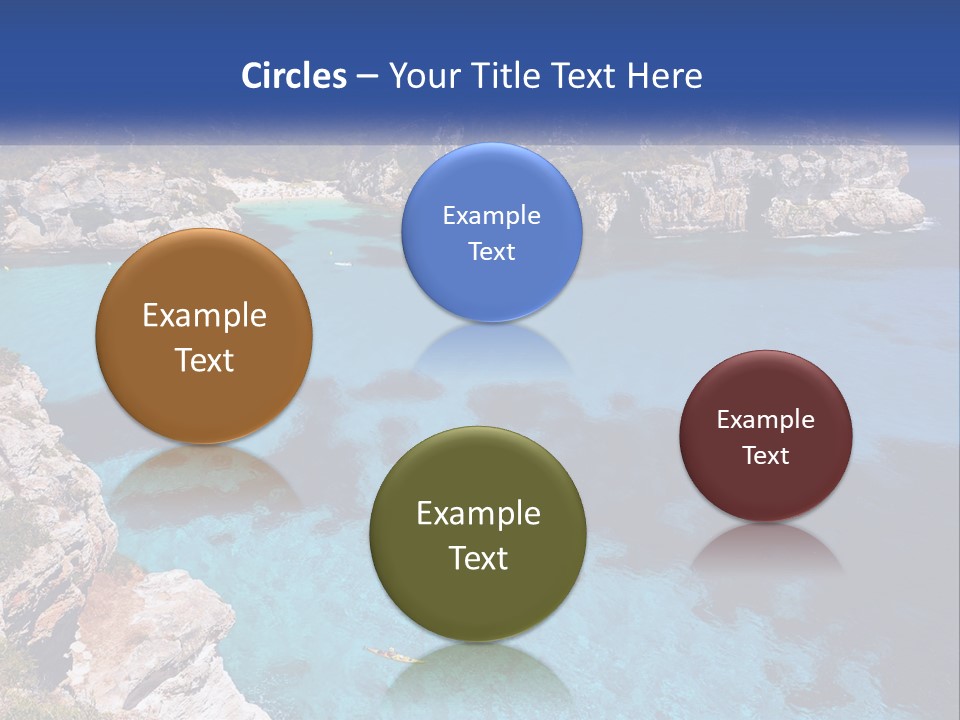 An Island In The Ocean PowerPoint Template