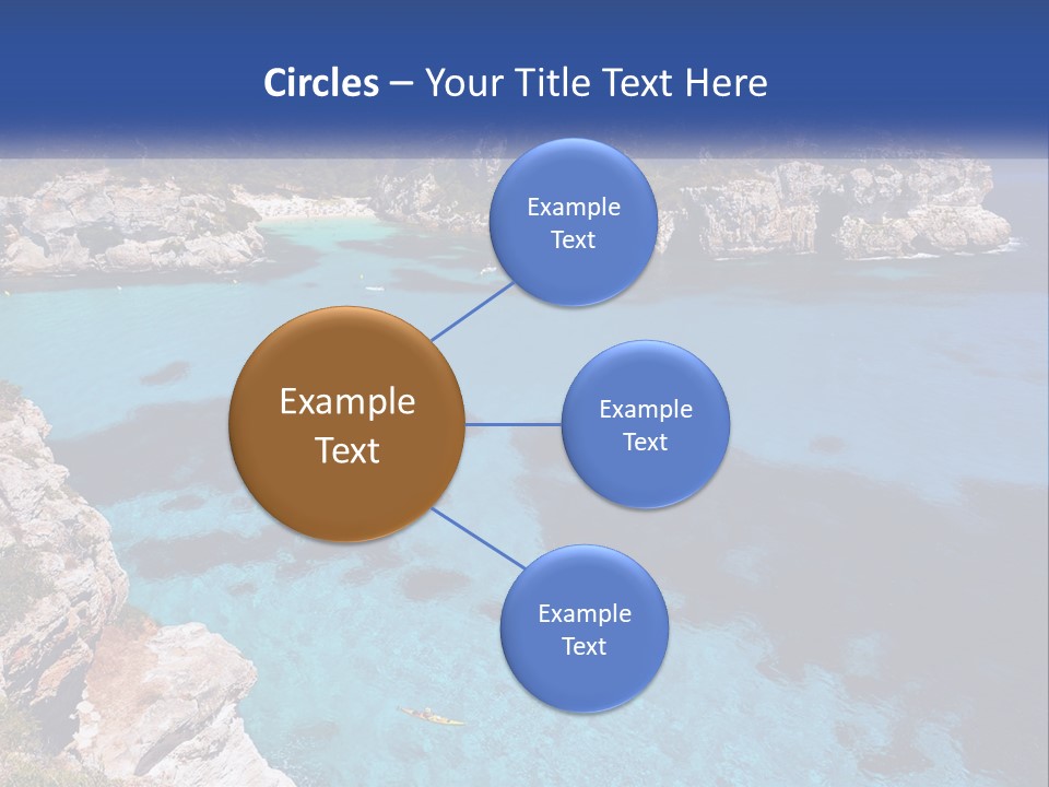 An Island In The Ocean PowerPoint Template