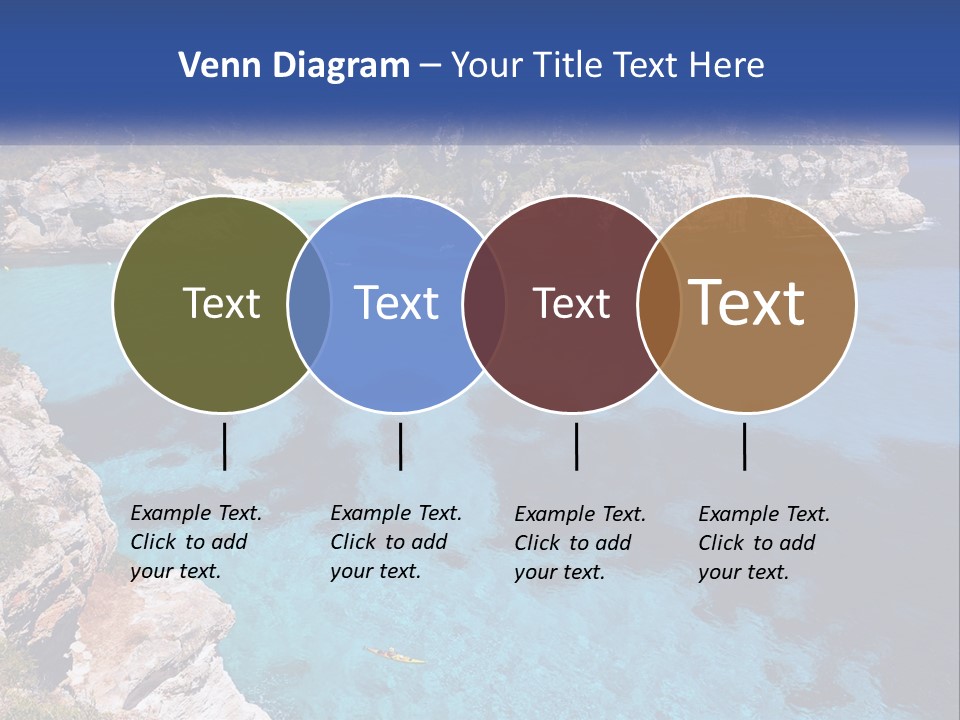 An Island In The Ocean PowerPoint Template