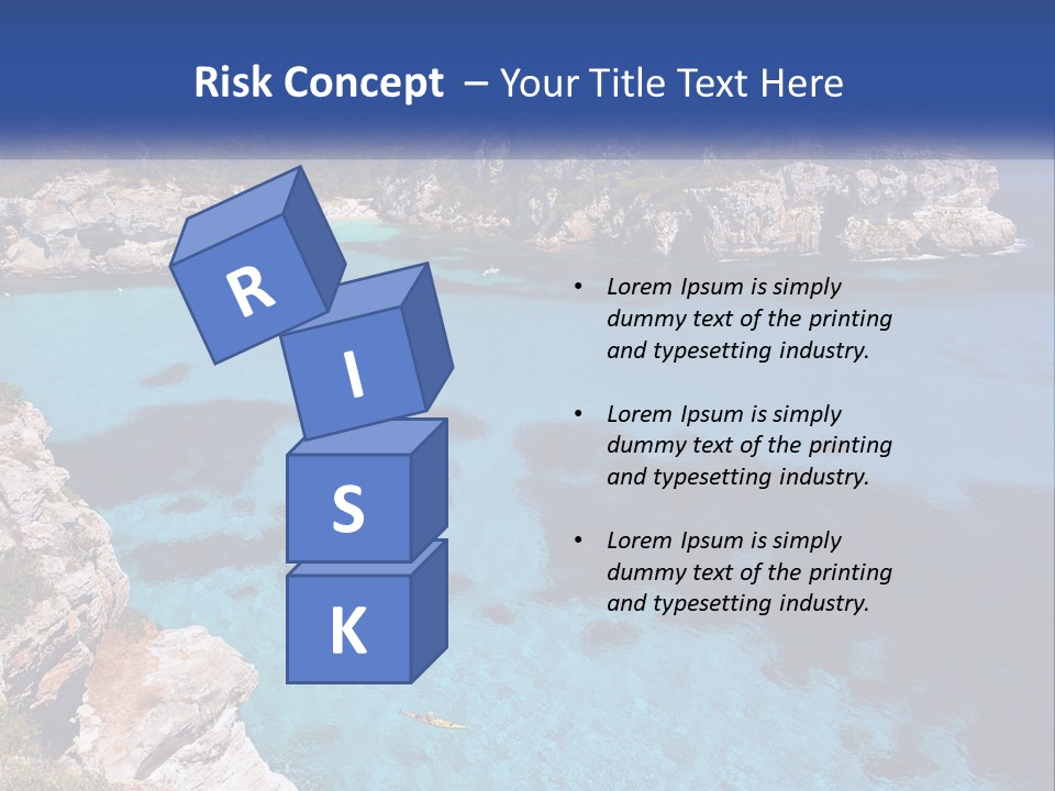 An Island In The Ocean PowerPoint Template