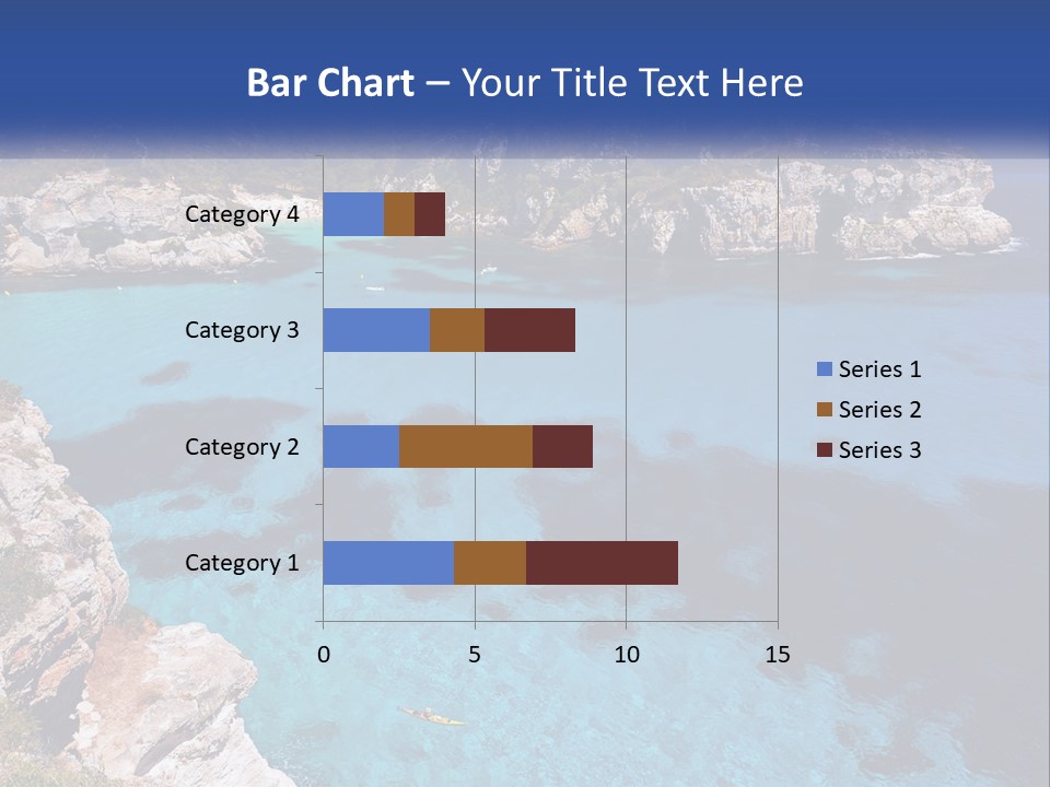 An Island In The Ocean PowerPoint Template