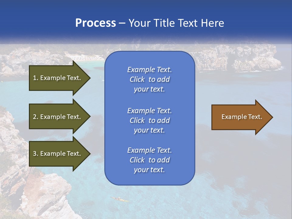 An Island In The Ocean PowerPoint Template