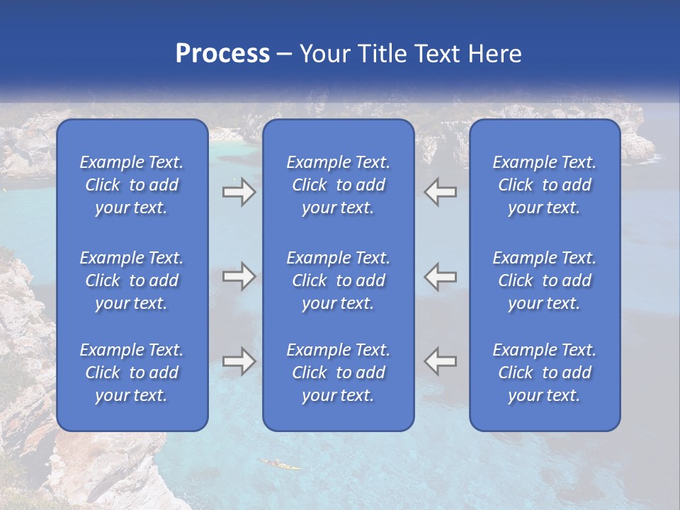 An Island In The Ocean PowerPoint Template