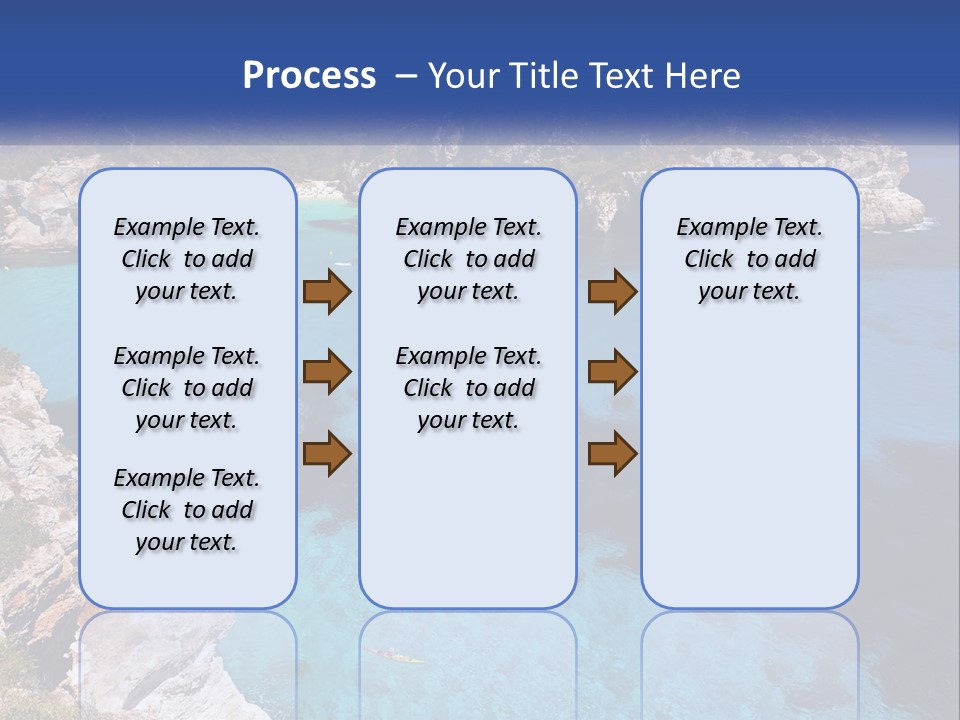 An Island In The Ocean PowerPoint Template