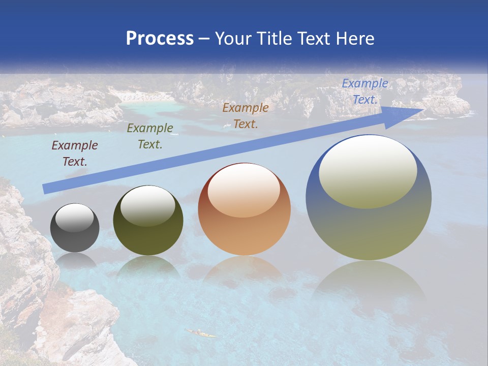 An Island In The Ocean PowerPoint Template