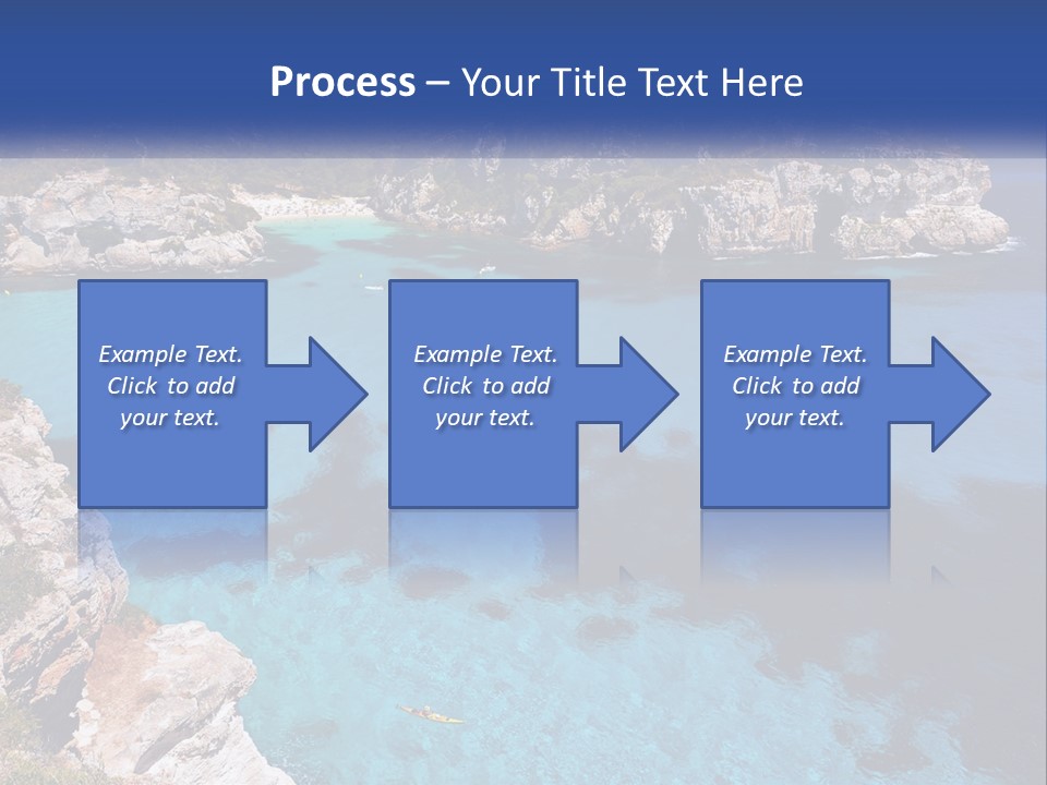 An Island In The Ocean PowerPoint Template