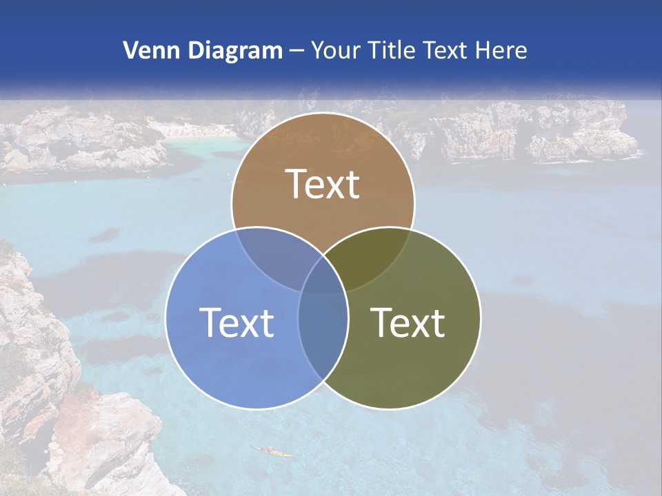 An Island In The Ocean PowerPoint Template