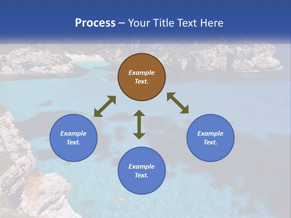 An Island In The Ocean PowerPoint Template