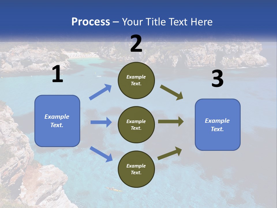 An Island In The Ocean PowerPoint Template