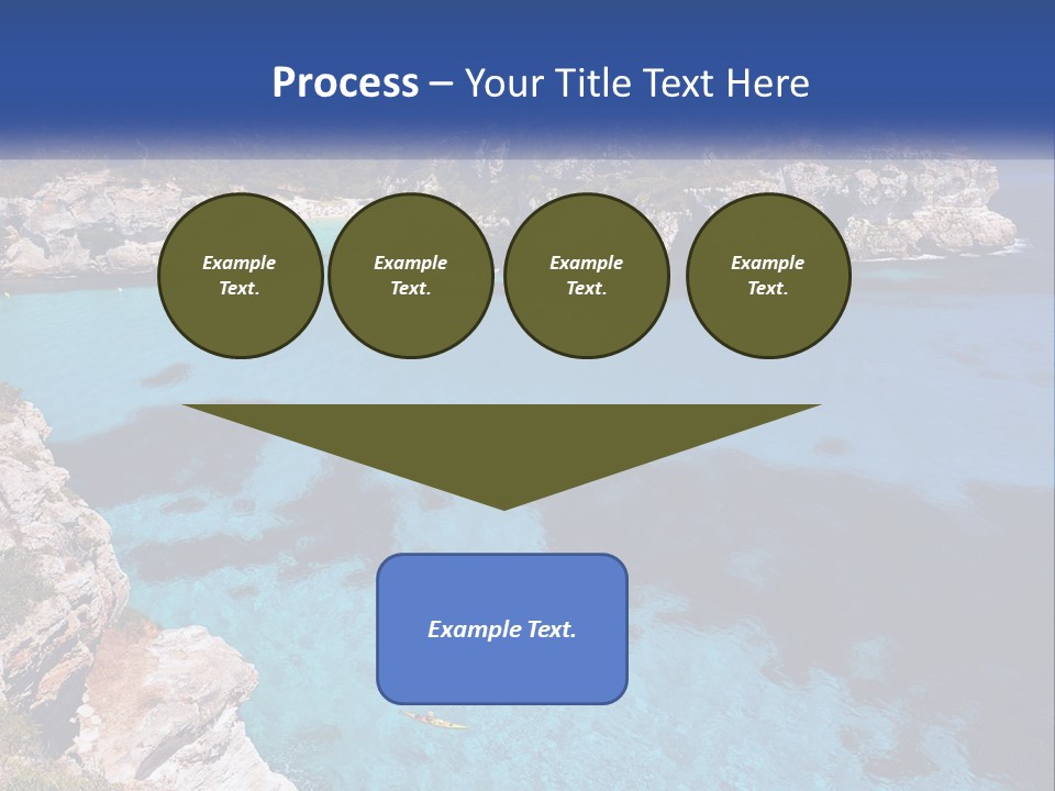 An Island In The Ocean PowerPoint Template