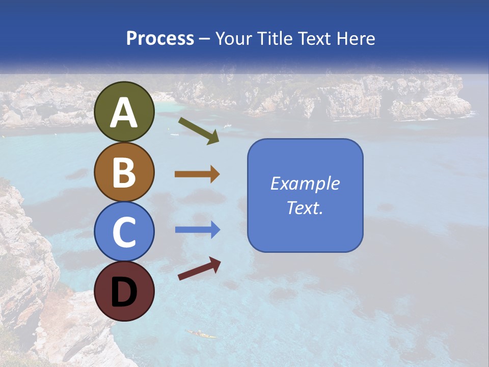 An Island In The Ocean PowerPoint Template