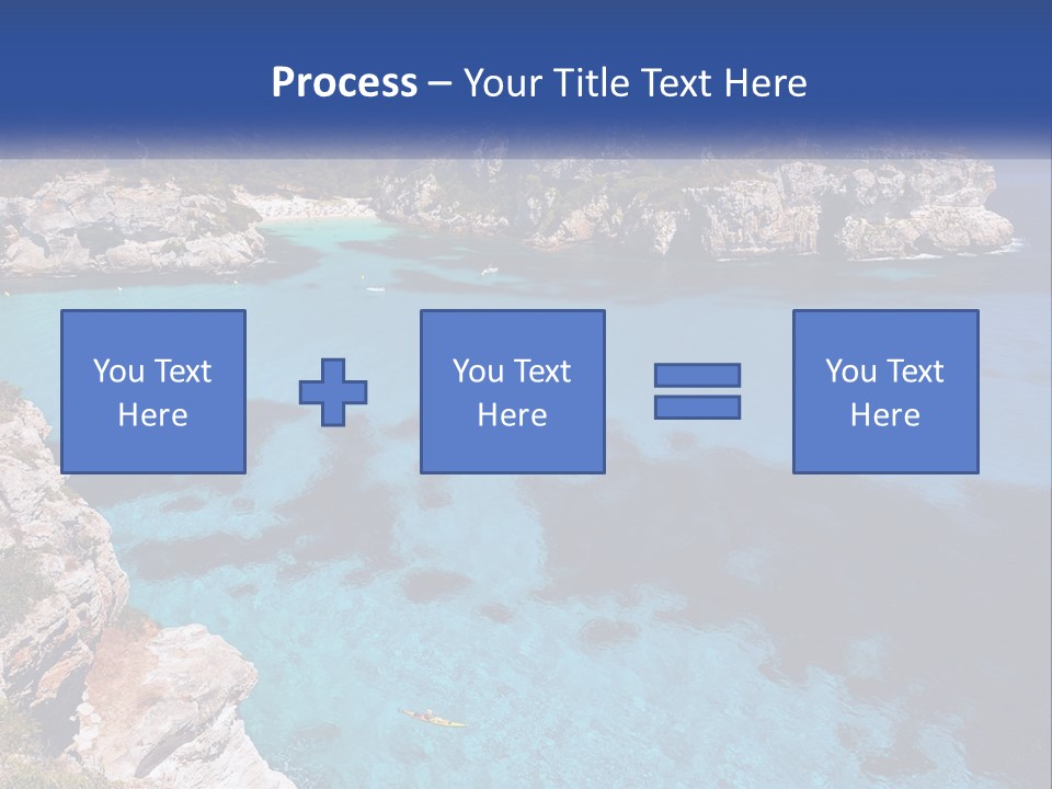 An Island In The Ocean PowerPoint Template
