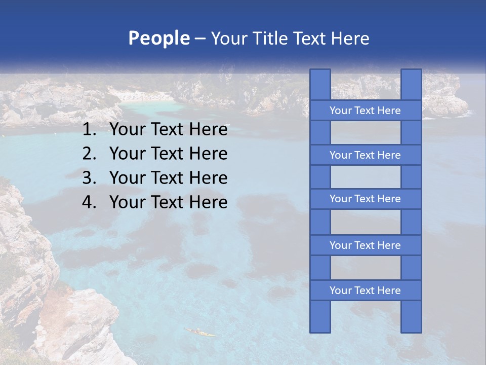 An Island In The Ocean PowerPoint Template