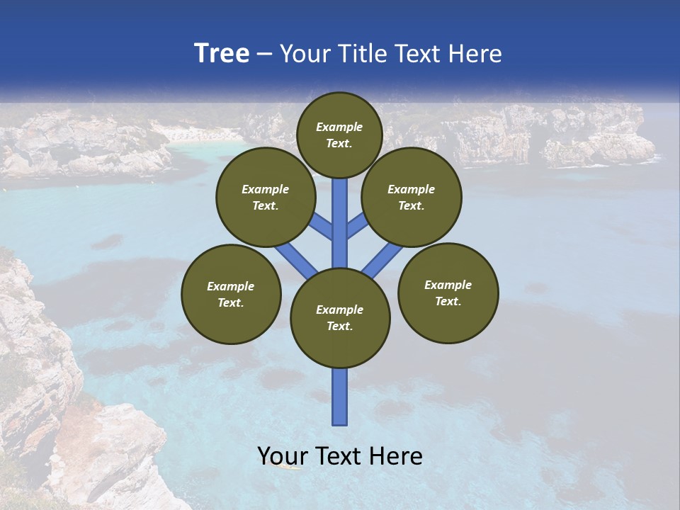An Island In The Ocean PowerPoint Template