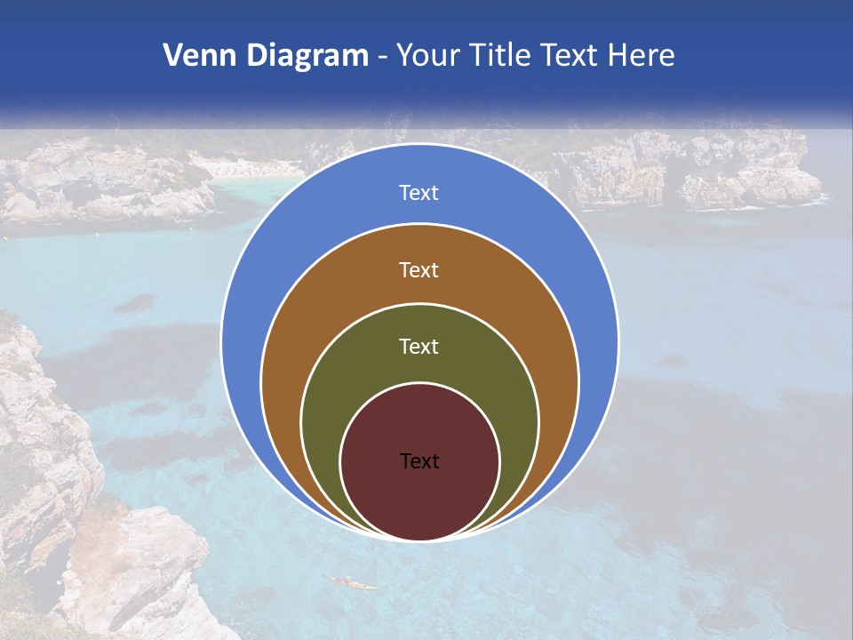 An Island In The Ocean PowerPoint Template