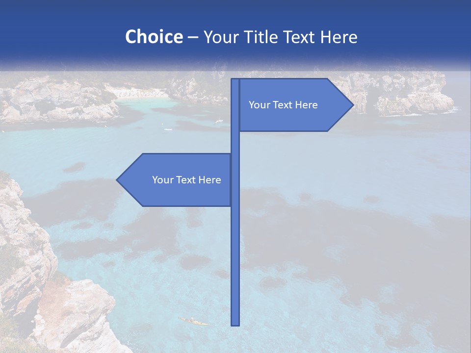 An Island In The Ocean PowerPoint Template