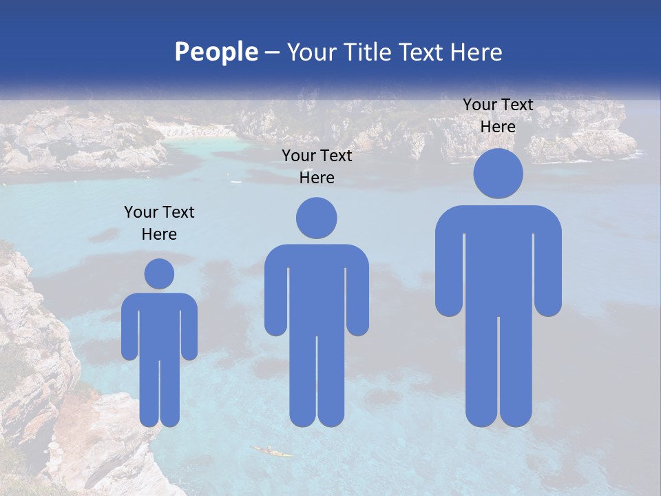 An Island In The Ocean PowerPoint Template