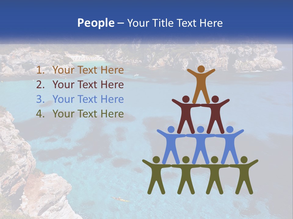 An Island In The Ocean PowerPoint Template