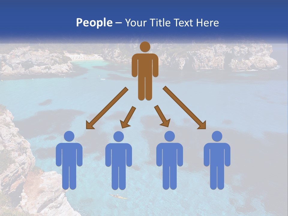 An Island In The Ocean PowerPoint Template