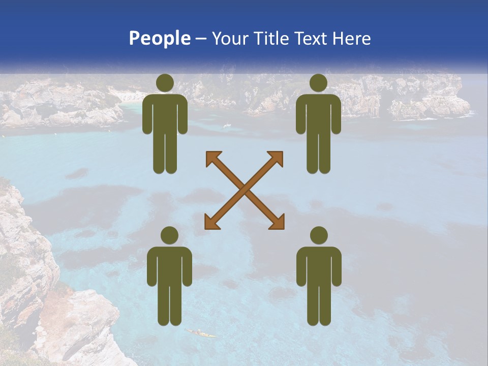 An Island In The Ocean PowerPoint Template