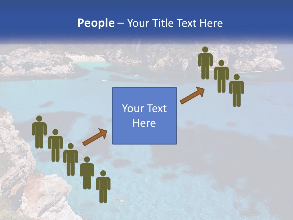 An Island In The Ocean PowerPoint Template