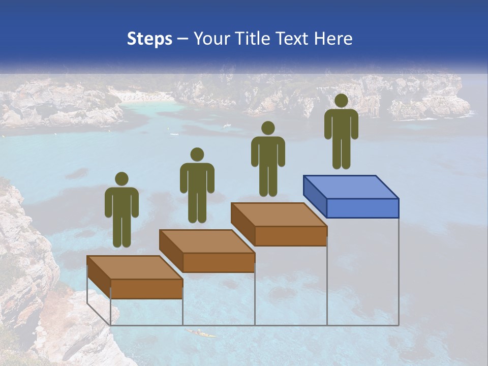 An Island In The Ocean PowerPoint Template