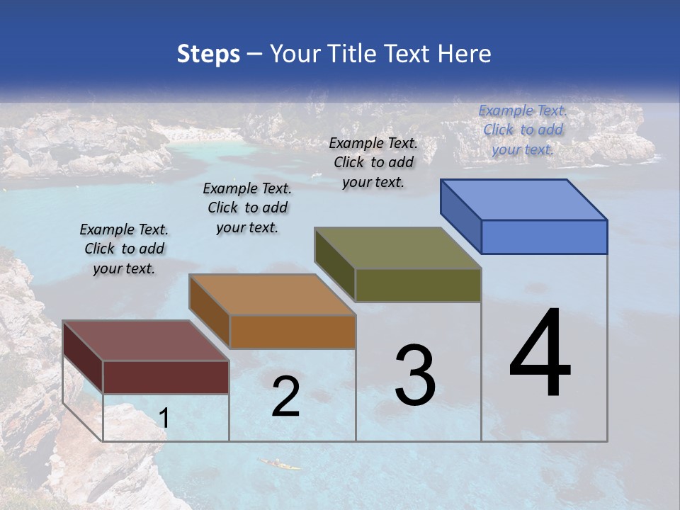 An Island In The Ocean PowerPoint Template