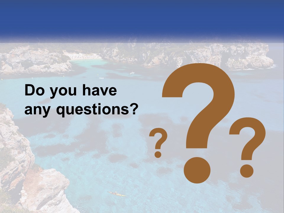 An Island In The Ocean PowerPoint Template