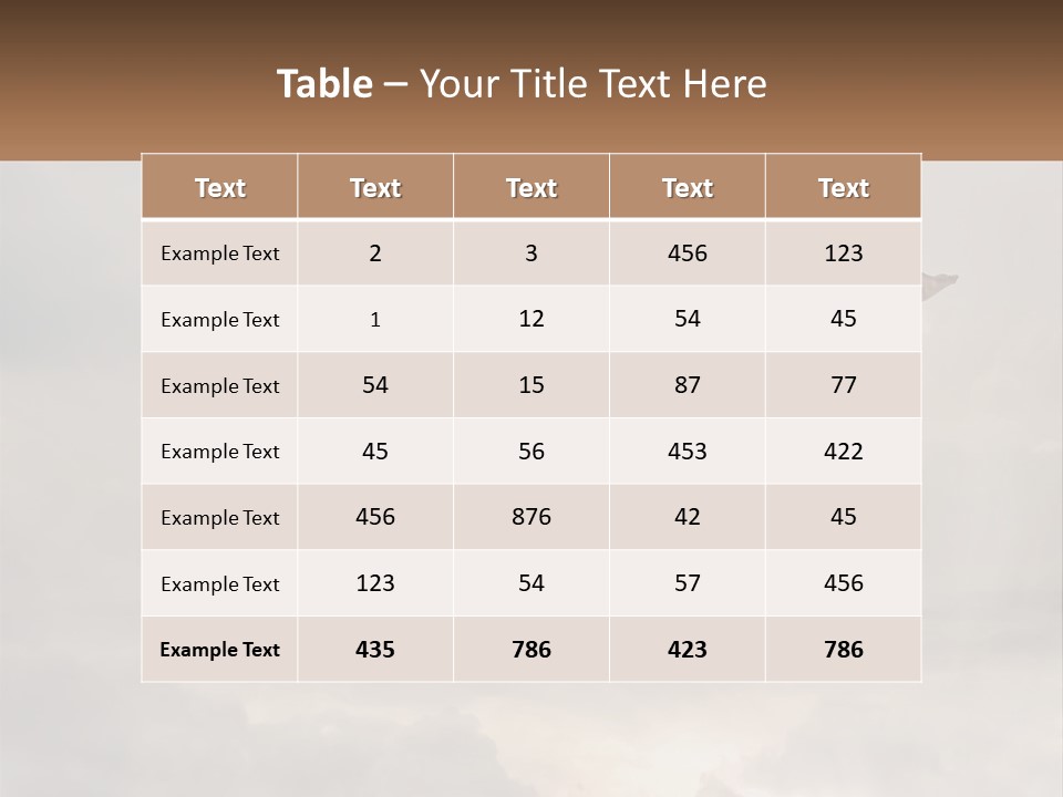 Girl Flying In The Sky PowerPoint Template