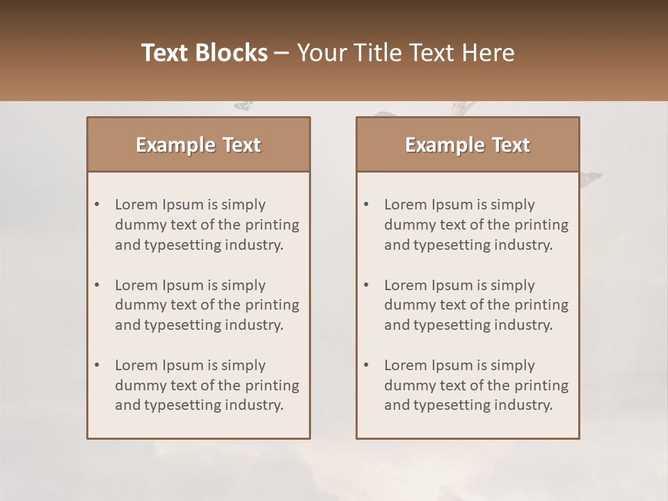 Girl Flying In The Sky PowerPoint Template