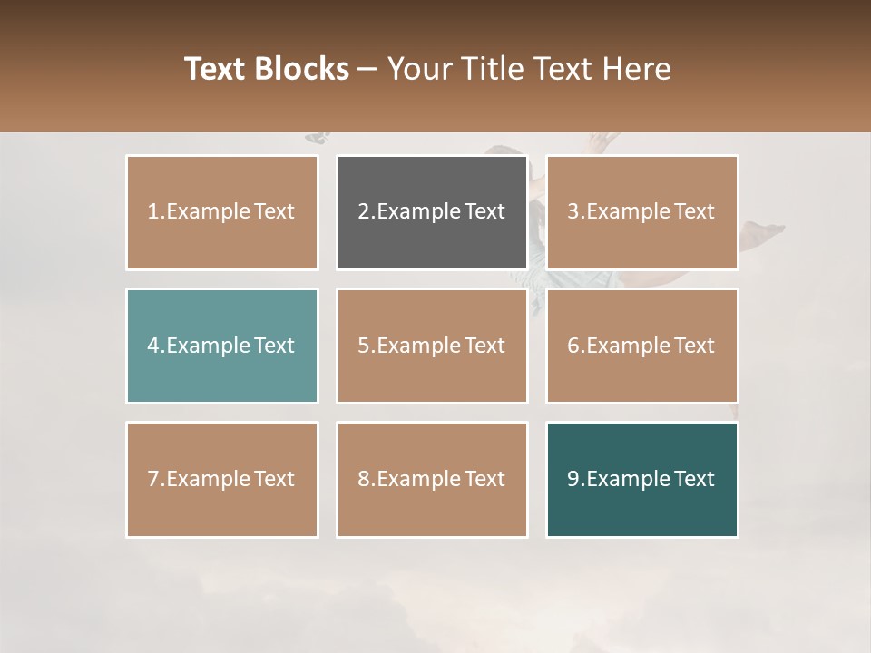 Girl Flying In The Sky PowerPoint Template