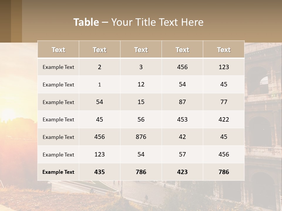 Rome. Colosseum PowerPoint Template