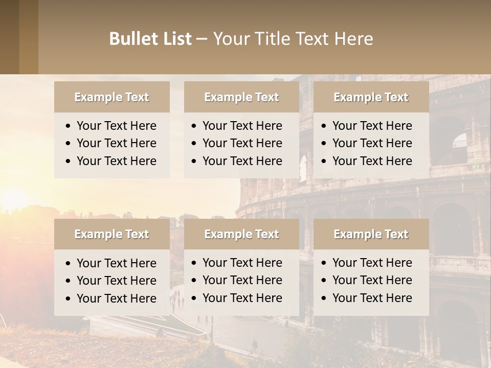 Rome. Colosseum PowerPoint Template