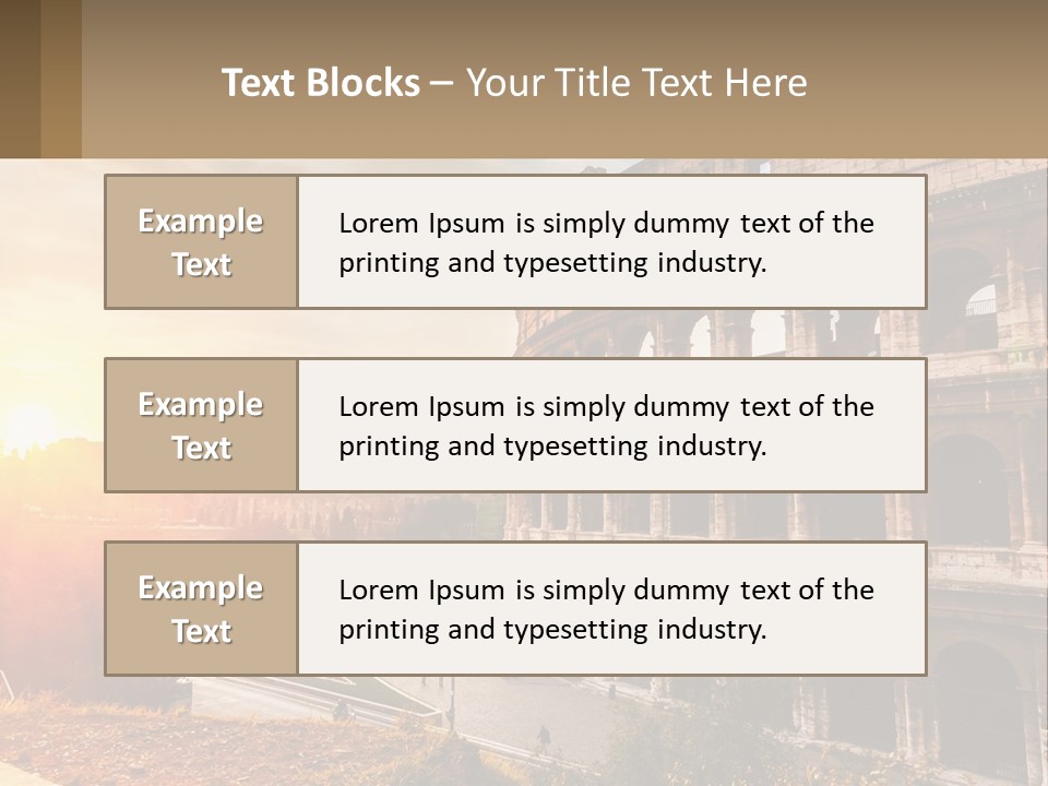 Rome. Colosseum PowerPoint Template