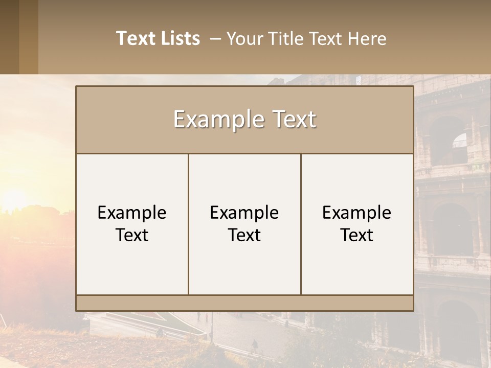 Rome. Colosseum PowerPoint Template