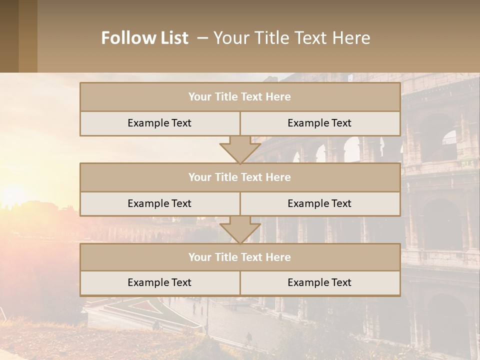 Rome. Colosseum PowerPoint Template