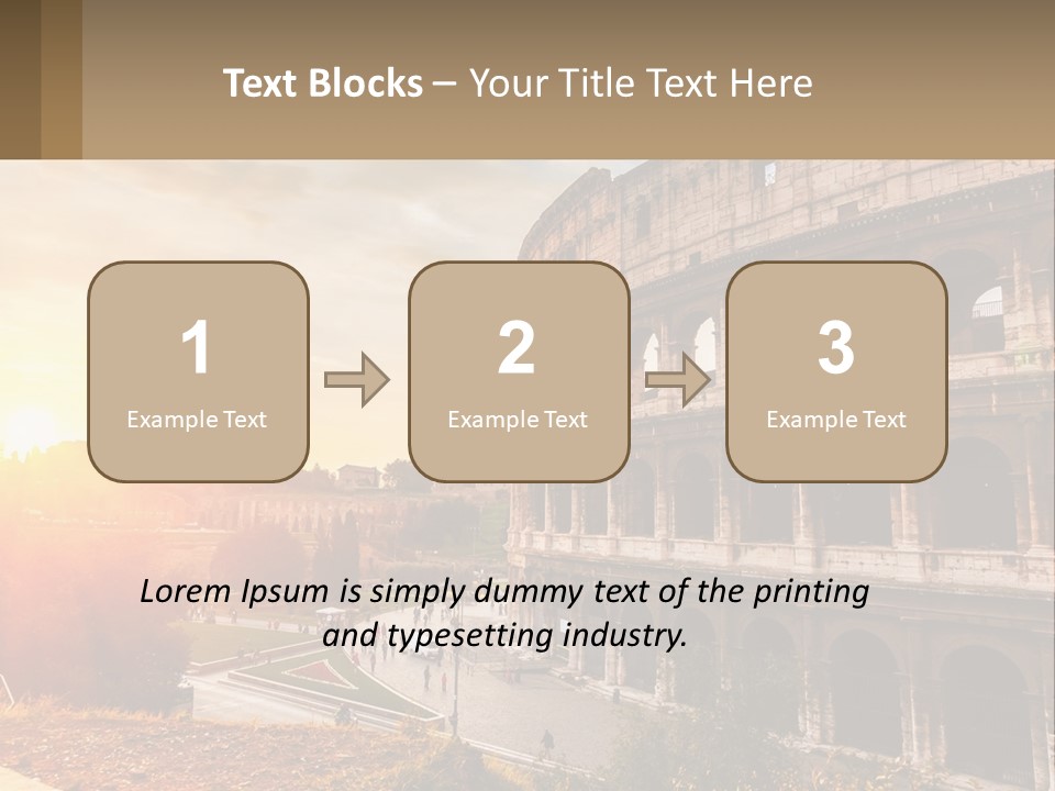 Rome. Colosseum PowerPoint Template