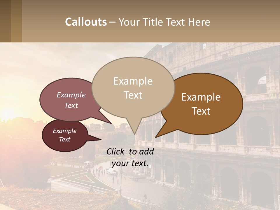 Rome. Colosseum PowerPoint Template