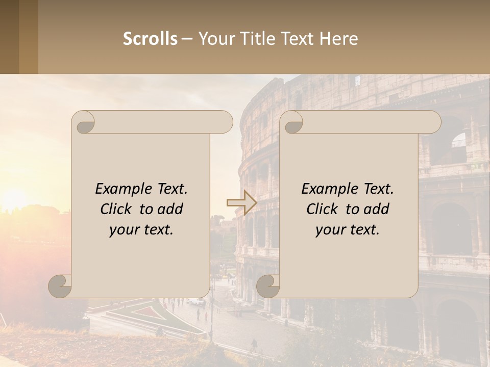Rome. Colosseum PowerPoint Template