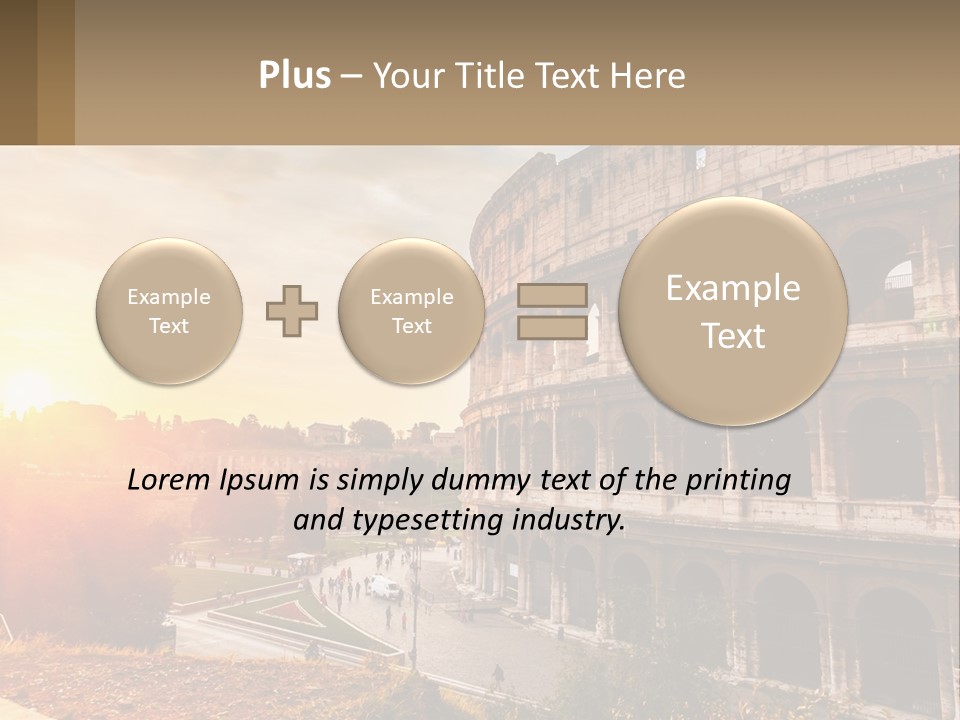 Rome. Colosseum PowerPoint Template