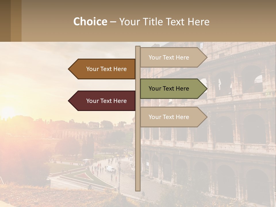 Rome. Colosseum PowerPoint Template
