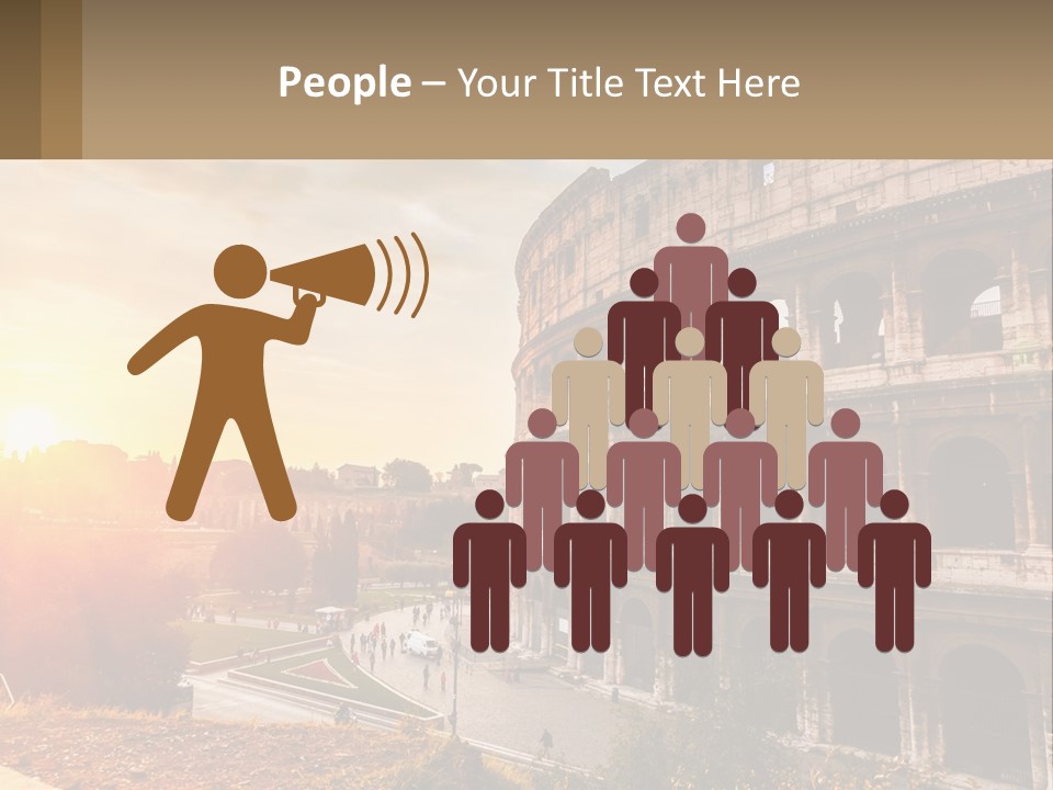 Rome. Colosseum PowerPoint Template