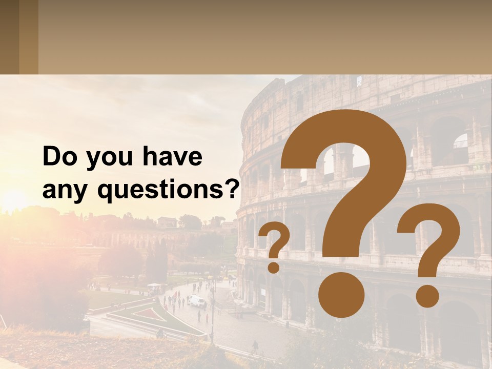 Rome. Colosseum PowerPoint Template