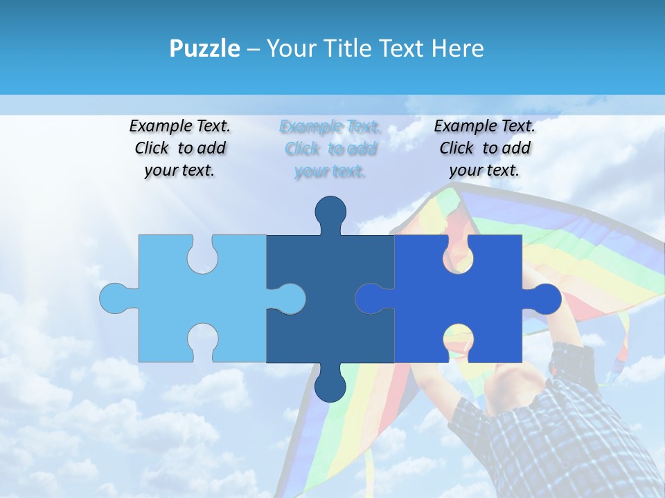 Flying Kite Launch PowerPoint Template