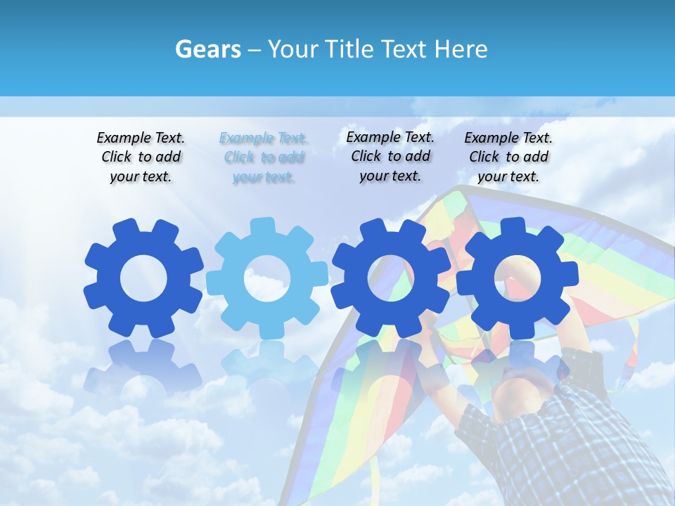 Flying Kite Launch PowerPoint Template