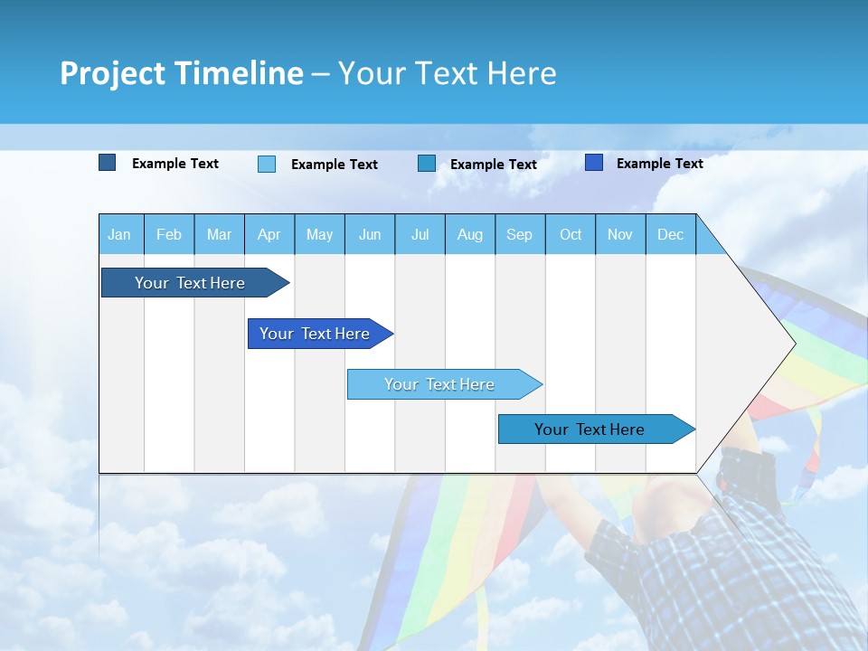 Flying Kite Launch PowerPoint Template