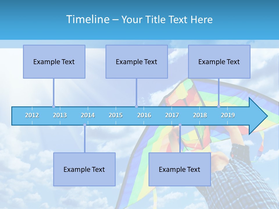 Flying Kite Launch PowerPoint Template